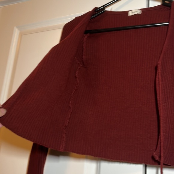 Y2K debut red sweater top - Picture 3 of 7